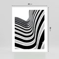 Plakat bez ramy 40x50 - Nowoczesność w Monochromii - nowoczesna architektura, czarno białe zdjęcie
