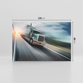 Obraz na płótnie 120x80 - Przez prerię ciężarówką - ciężarówka, USA