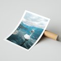 Plakat bez ramy 21x30 - Łabędzi Śpiew - fotografia, plakat