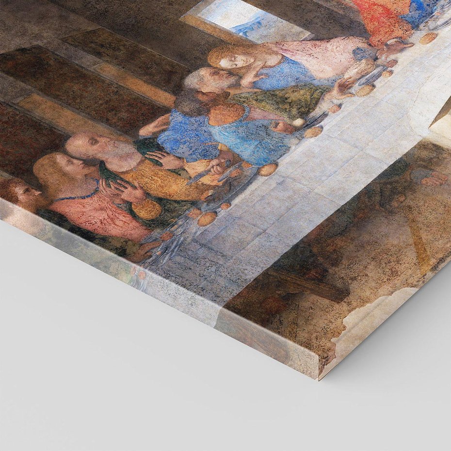 Obraz na płótnie 120x80 - "Ostatnia Wieczerza" (1495-1498) Leonardo da Vinci - Reprodukcja - reprodukcja, obraz na płótnie