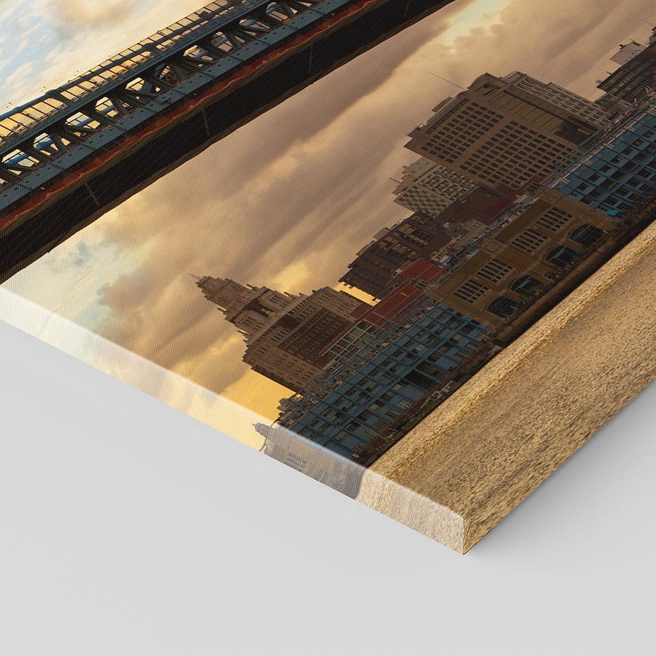 Obraz na płótnie 120x60 - Most w amerykańskim stylu - Philadelphia, most