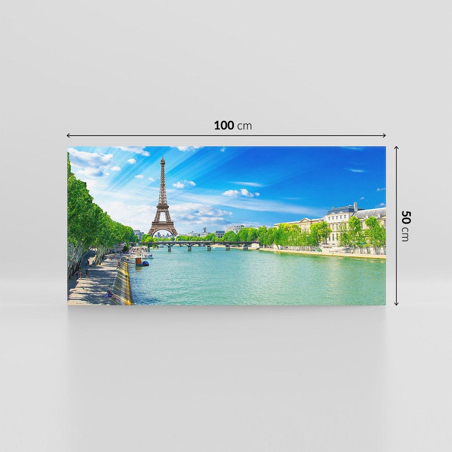 Obraz na płótnie 100x50 - Romantyczne spotkanie - Paryż, Wieża