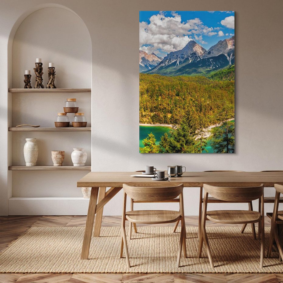 Obraz na płótnie 80x120 - Górski las - góry, las