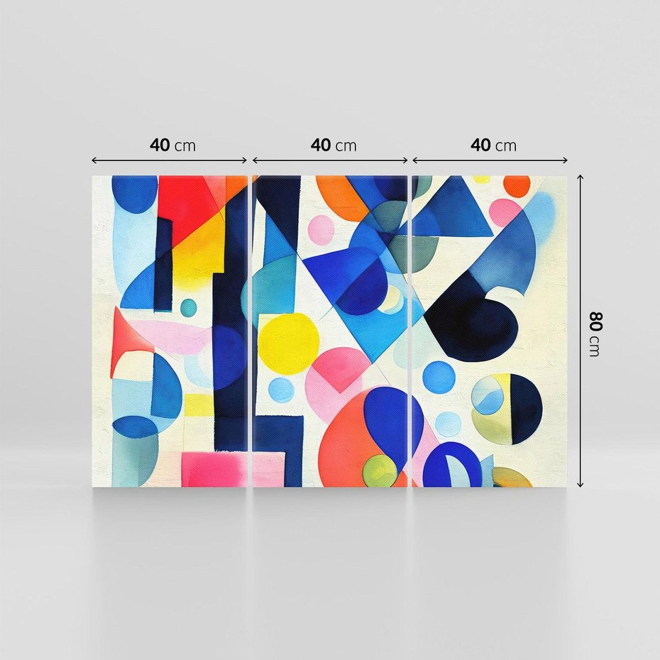 Obraz na płótnie 120x80 - Księga Akwarelowych Przeniknięć - abstrakcyjny obraz, różne kolorowe kształty