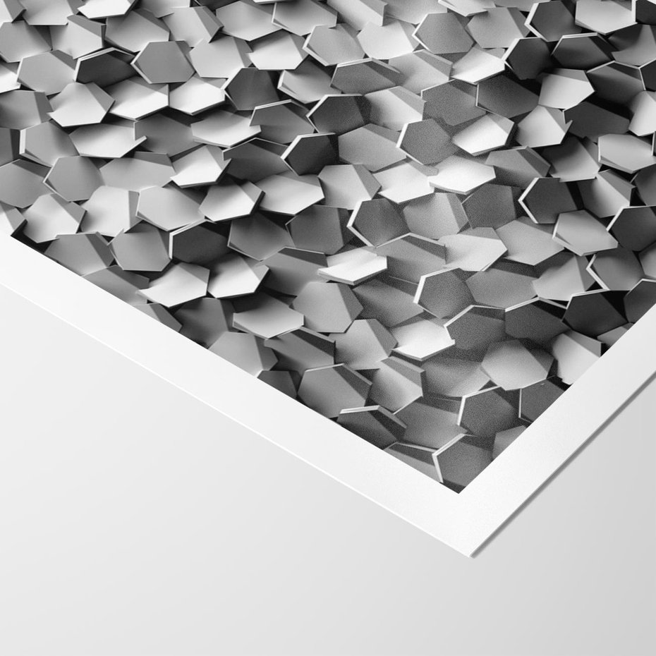 Plakat bez ramy 40x50 - Odkryj głębię sztuki - graficzne, 3D