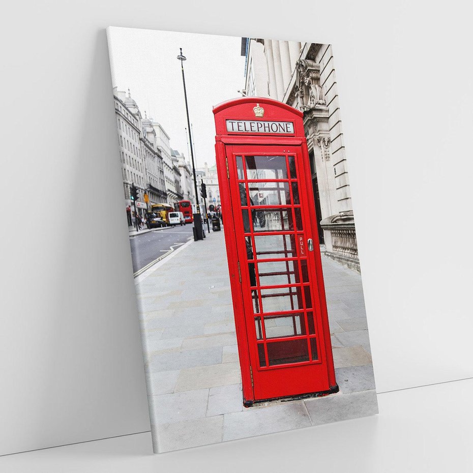 Obraz na płótnie 70x100 - Londyńska budka w perspektywie - budka, Londyn