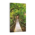 Obraz na płótnie 80x120 - Tajemniczy most w tajskim lesie - Tajlandia, most