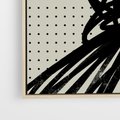 Obraz w ramie 80x80 - Złudne Kontemplacje - abstrakcyjna mroczna kompozycja, nieregularne - rama drewno