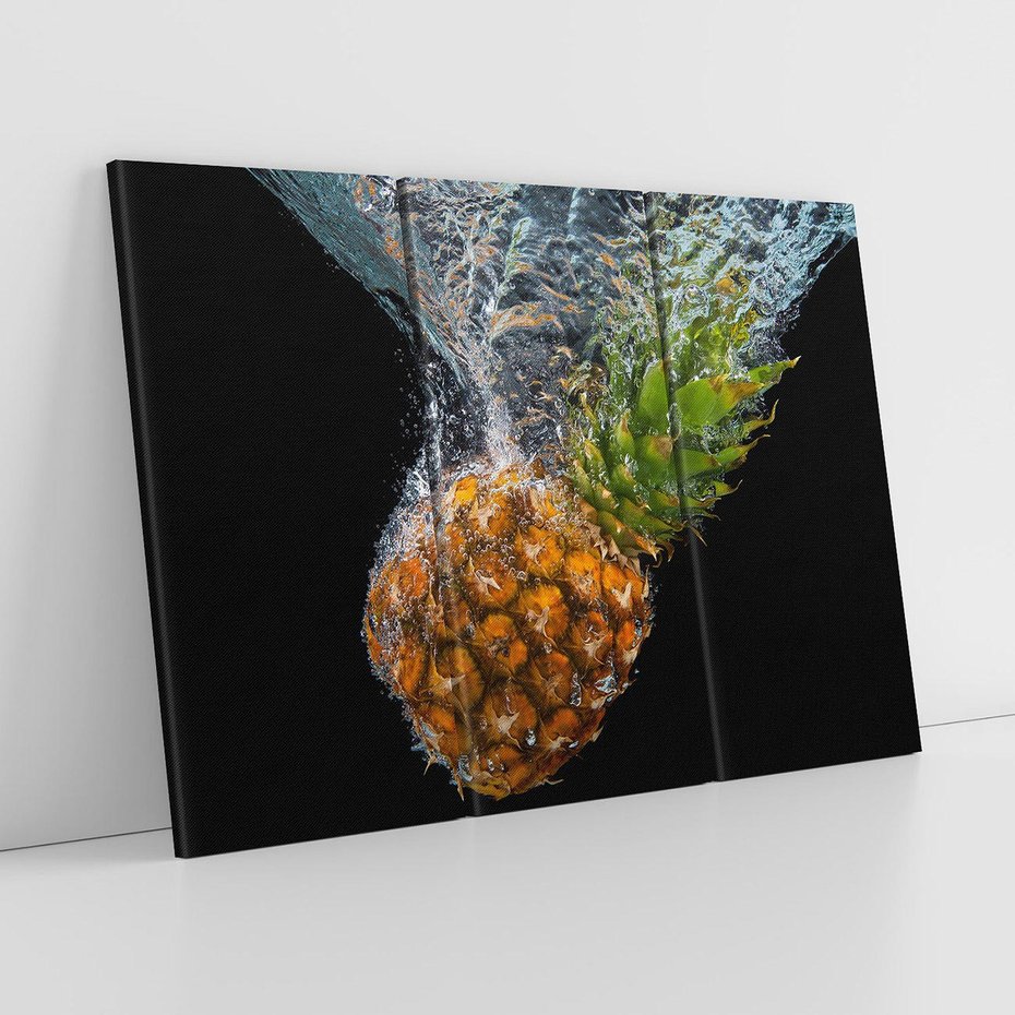 Obraz na płótnie 120x80 - Ananas Egzotyczne Cudo - ananas, owoc