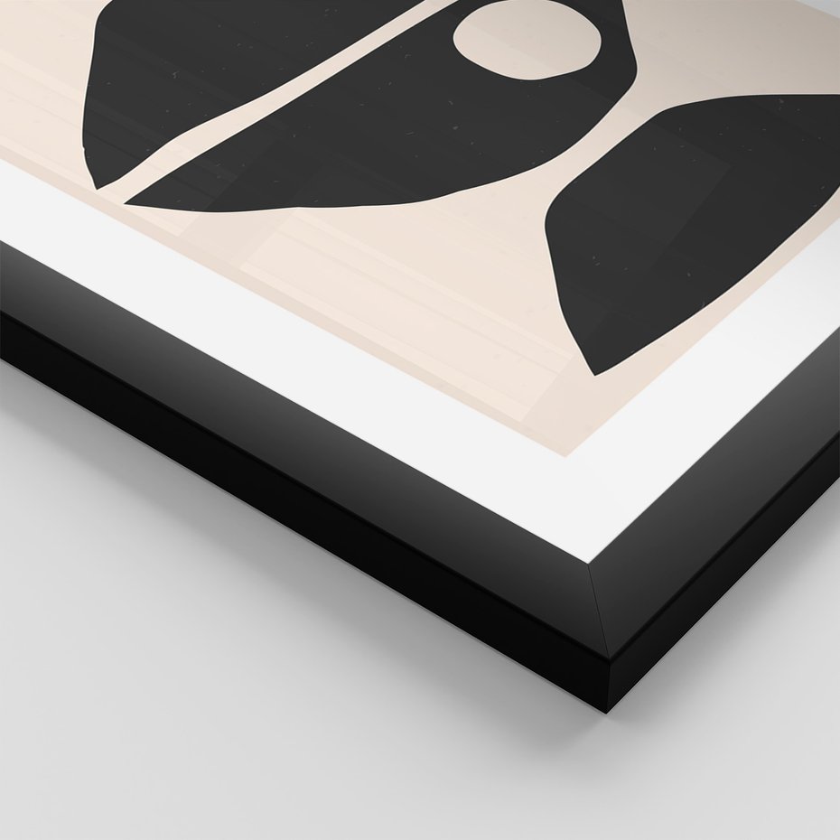 Zestaw obrazy w ramie 30x40 galeria - Abstrakcyjne, kształty, geometryczne - rama czarna