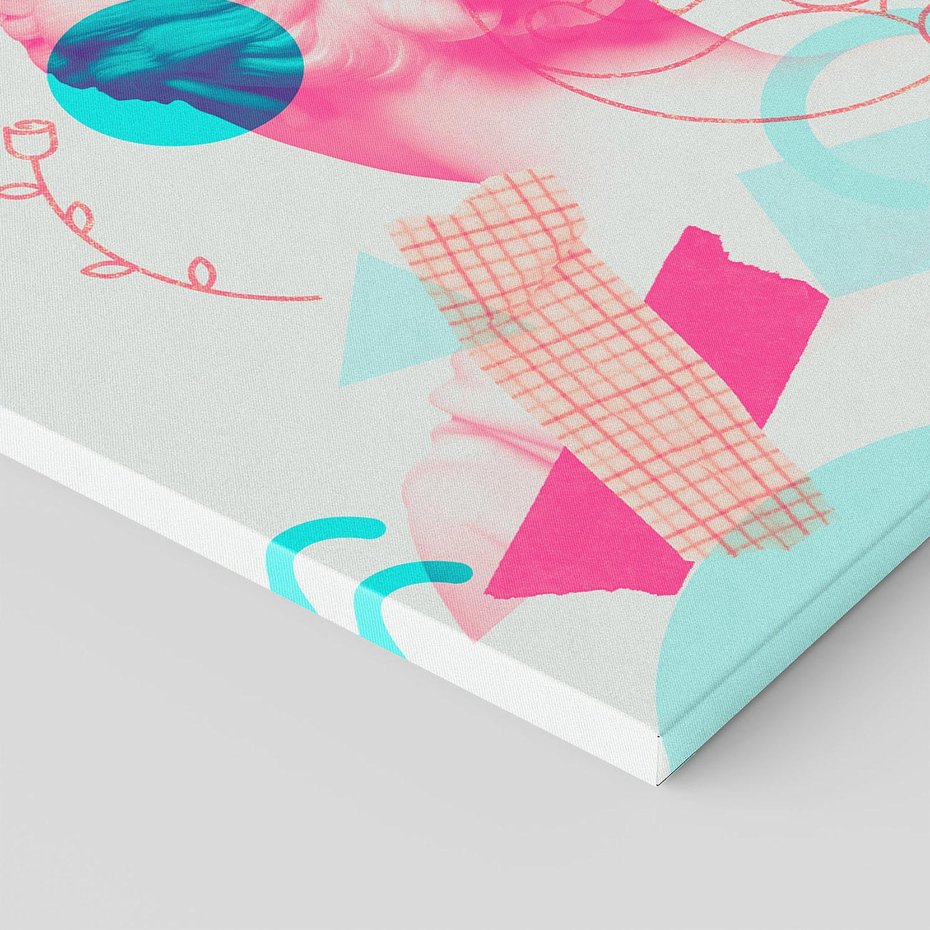 Obraz na płótnie 40x40 - Sztuka w Różach - nowoczesna sztuka, kolaż ze zdjęć