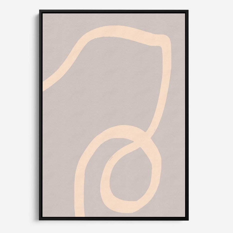 Obraz w ramie 50x70 - Wystylizowana Rewolucja - minimalistyczny obraz, nowoczesny - rama czarna