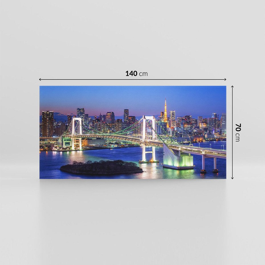 Obraz na płótnie 140x70 - Spotkanie Tradycji i Nowoczesności - Tokio, Japonia