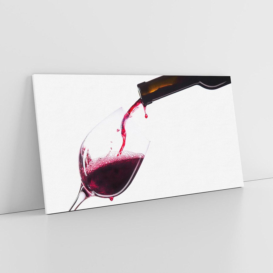 Obraz na płótnie 120x60 - Radość w smaku wina - wino
