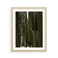 Plakat w ramie 40x50 - Wyjątkowy Klimat Boho - kaktusy, pustynia - rama drewno