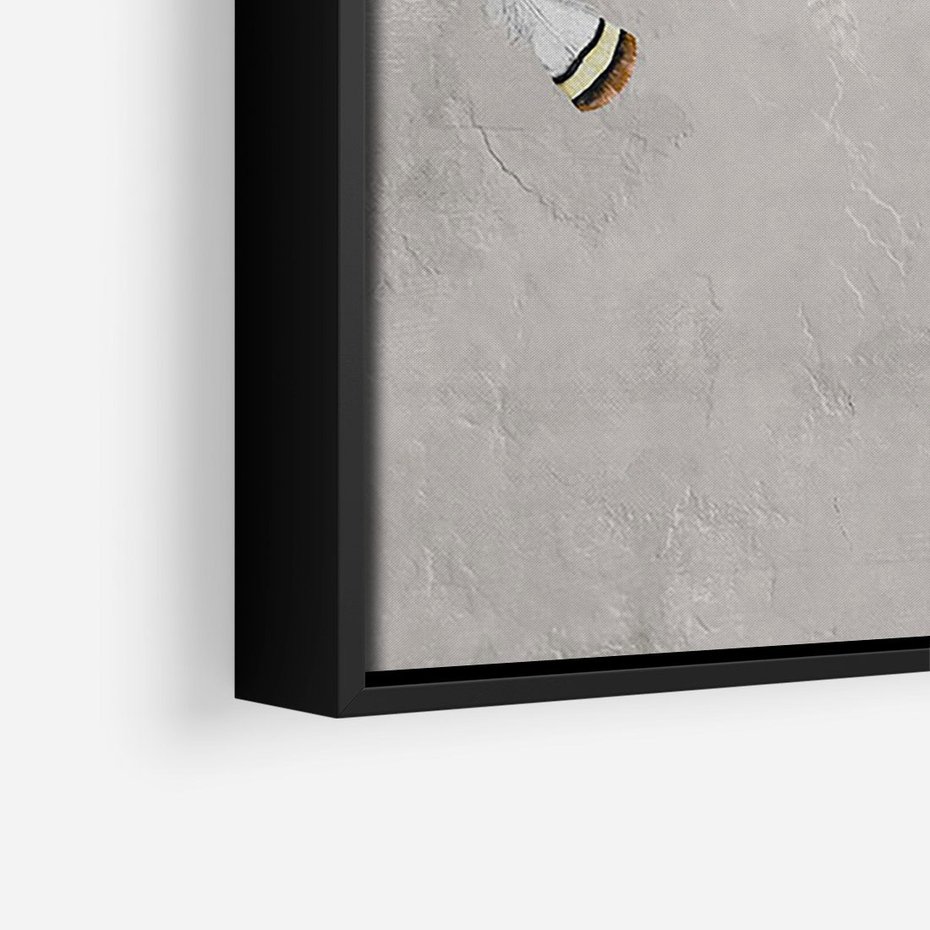 Obraz w ramie 50x70 - Sploty losu na płótnie - kompozycja boho piór, indiańskie pióra - rama czarna