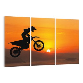 Obraz na płótnie 120x80 - Adrenalina motocyklowego motocrossu - motocykl, motocross
