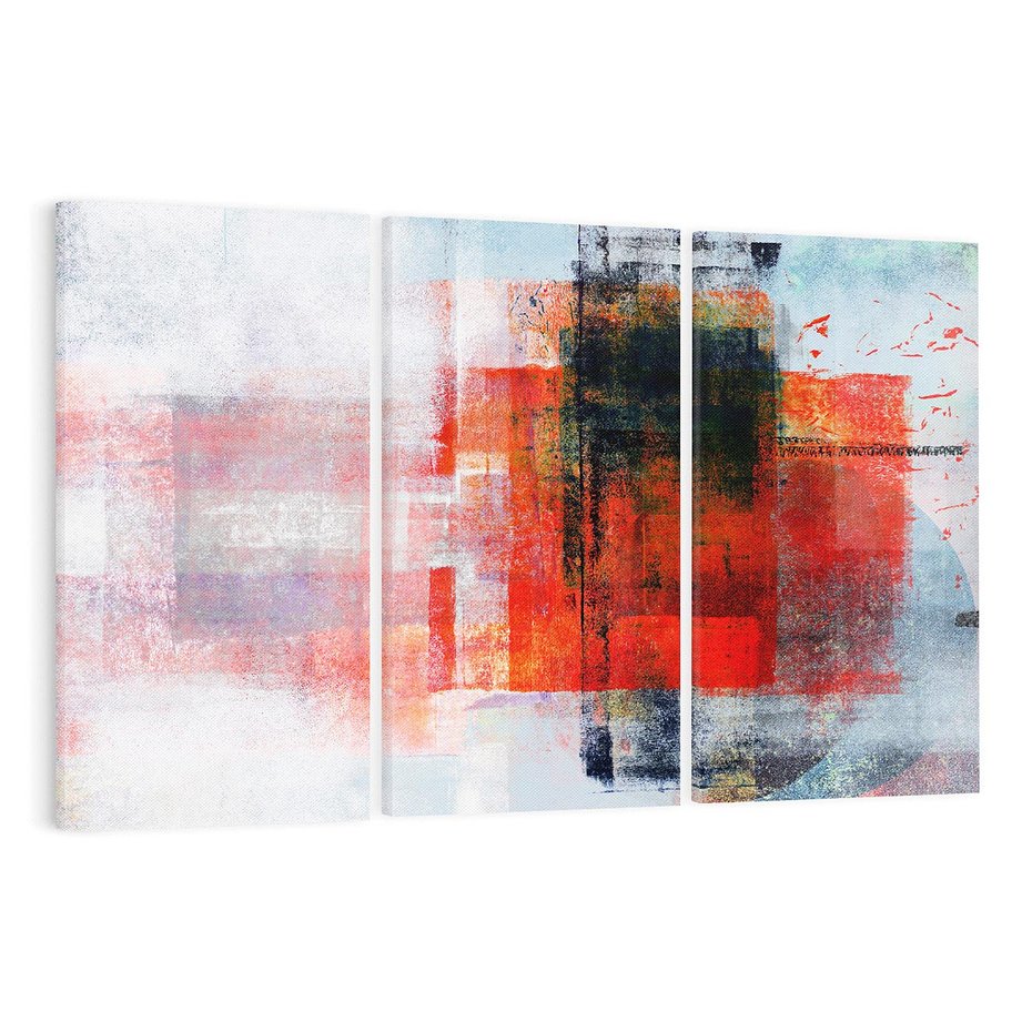 Obraz na płótnie 120x80 - Burza Emocji - wyrazista abstrakcyjna sztuka, dramatyzm