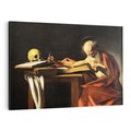 Obraz na płótnie 70x50 - "Św. Hieronim piszący" (1606), Caravaggio - Reprodukcja - reprodukcja, obraz na płótnie