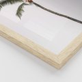 Zestaw obrazy w ramie 50x70 galeria - Cytat, motywacja, plaża, palma - rama drewno