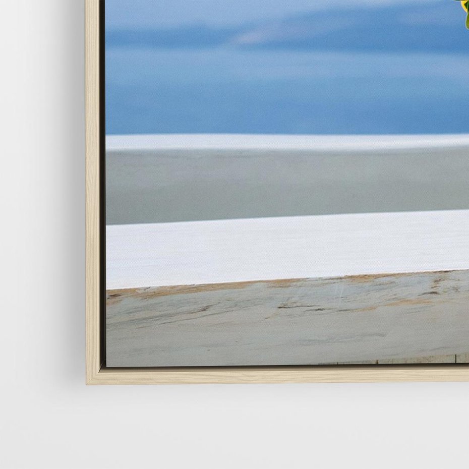 Obraz w ramie 70x50 - Uroki Santorini - Santorini, Grecja - rama drewno