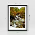 Plakat w ramie 30x40 - Śpiew Strumienia - strumień, górski - rama czarna