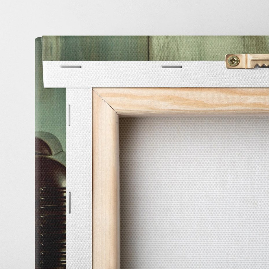 Obraz na płótnie 100x70 - Retro Radio z Kwiatami - Harmonia Nostalgii - retro, radio