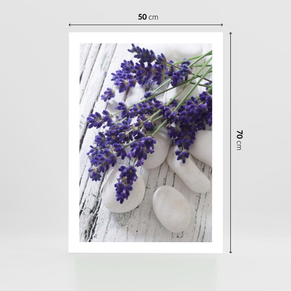 Plakat bez ramy 50x70 - relaks z aromatem - lawenda, spa