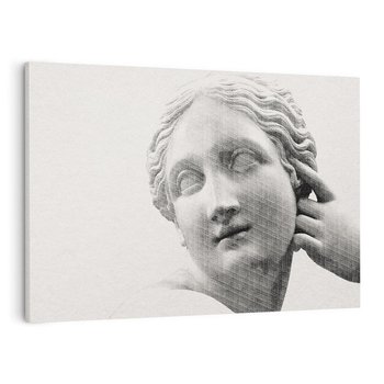 Obraz na płótnie 120x80 - Szarość w Kamieniu - monochromatyczna marmurowa rzeźba, odcienie szarości