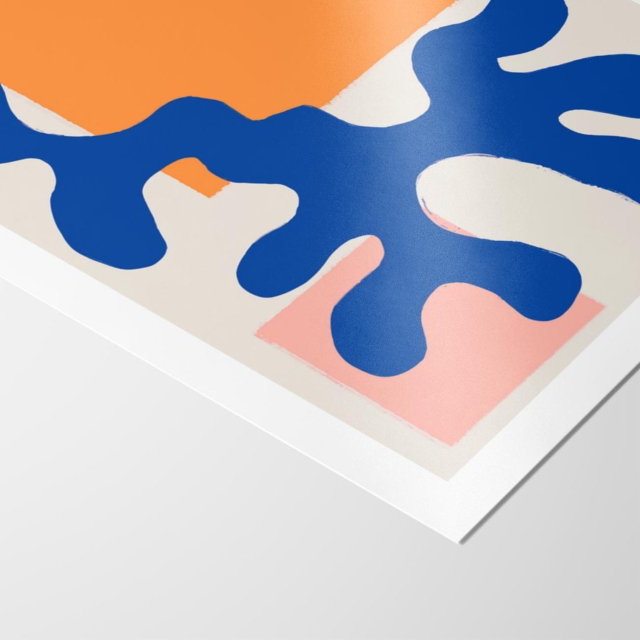 Plakat bez ramy 50x70 - Bezczasowe Pastelowe Plamy - abstrakcja, nowoczesny plakat