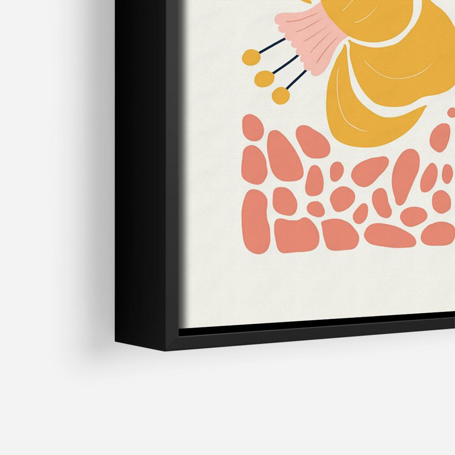 Obraz w ramie 50x70 - Pastelowa Piękność - nowoczesna sztuka, plakat - rama czarna