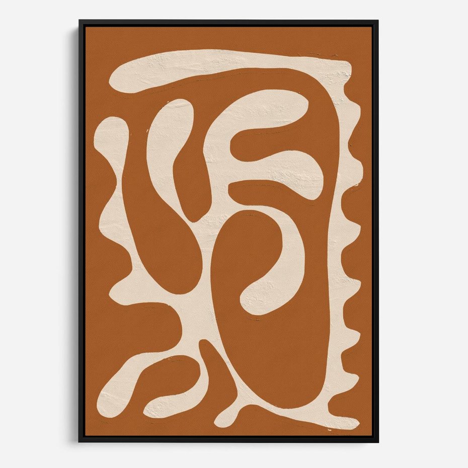 Obraz w ramie 50x70 - Wnętrza Akwarelowej Wyobraźni - abstrakcyjny obraz, plakat - rama czarna