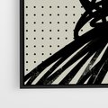 Obraz w ramie 50x50 - Złudne Kontemplacje - abstrakcyjna mroczna kompozycja, nieregularne - rama czarna
