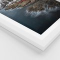 Plakat w ramie 30x40 - Skandynawia - górska odsłona - Skandynawia, góry - rama biała