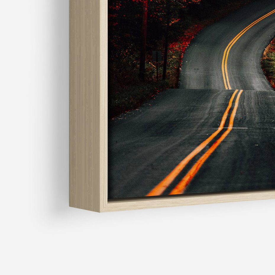 Obraz w ramie 80x120 - Jesienne Podróżowanie - fotografia, jesień - rama drewno