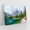 Obraz na płótnie 120x80 - Góry: Piękno nad jeziorem - góry, jezioro