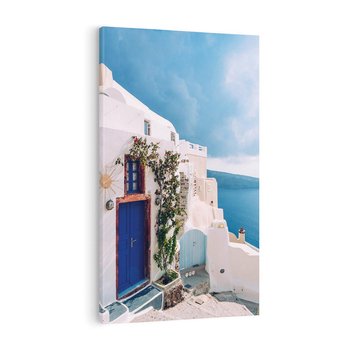 Obraz na płótnie 80x120 - Urok Greckiej Wyspy - Santorini, Grecja