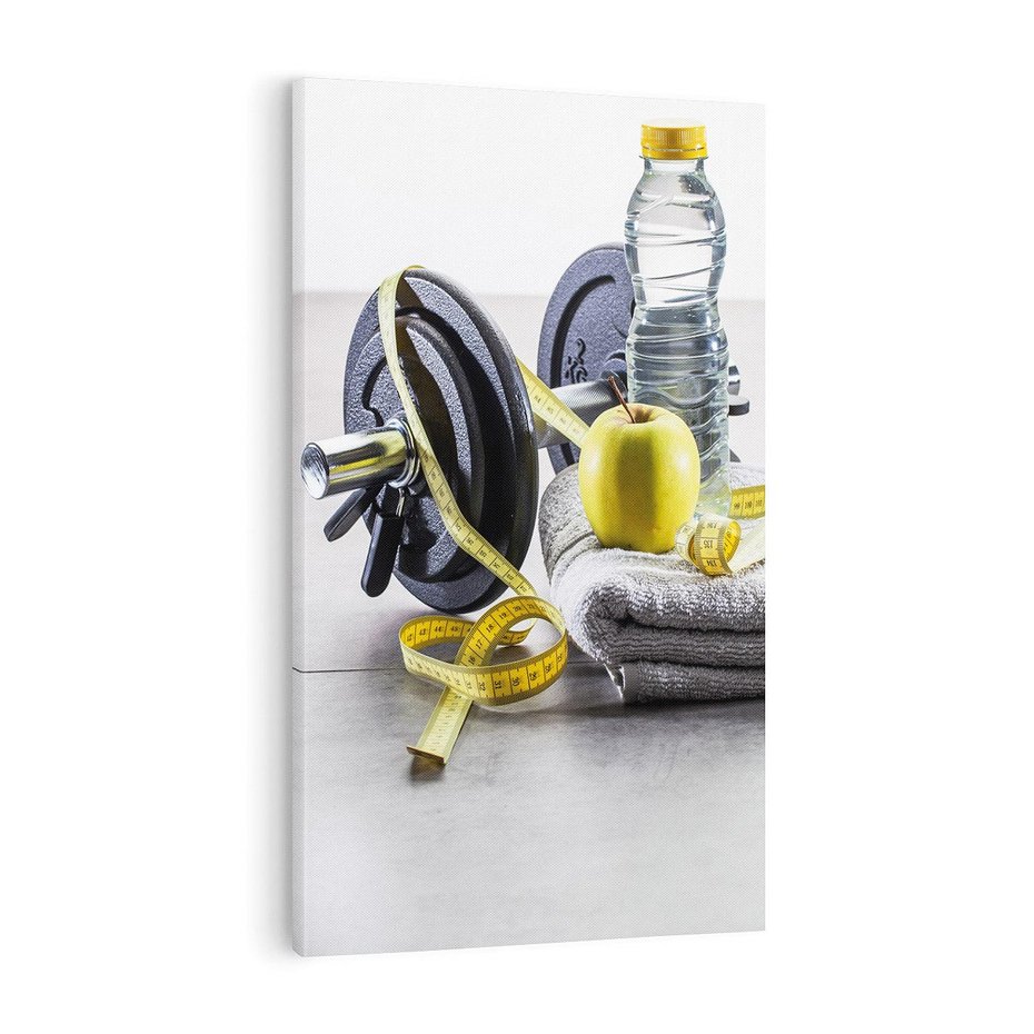 Obraz na płótnie 50x70 - Energiczna Fitnessowa Pasja - siłownia, fitness