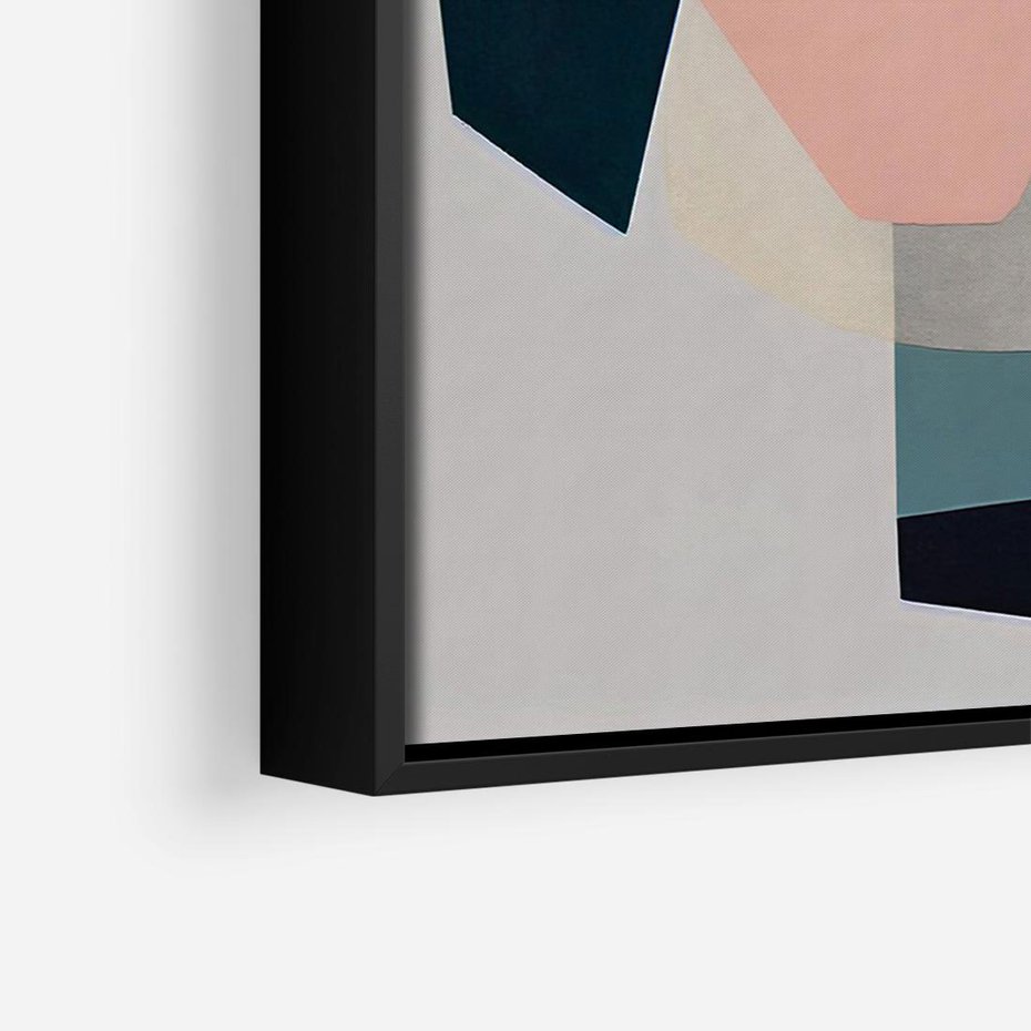 Obraz w ramie 70x50 - Szare Tło Plam - abstrakcyjne plamy, kształty - rama czarna