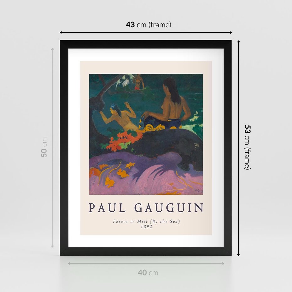 Plakat w ramie 40x50 - Paul Gauguin: Reprodukcja - Paul Gauguin, reprodukcja - rama czarna