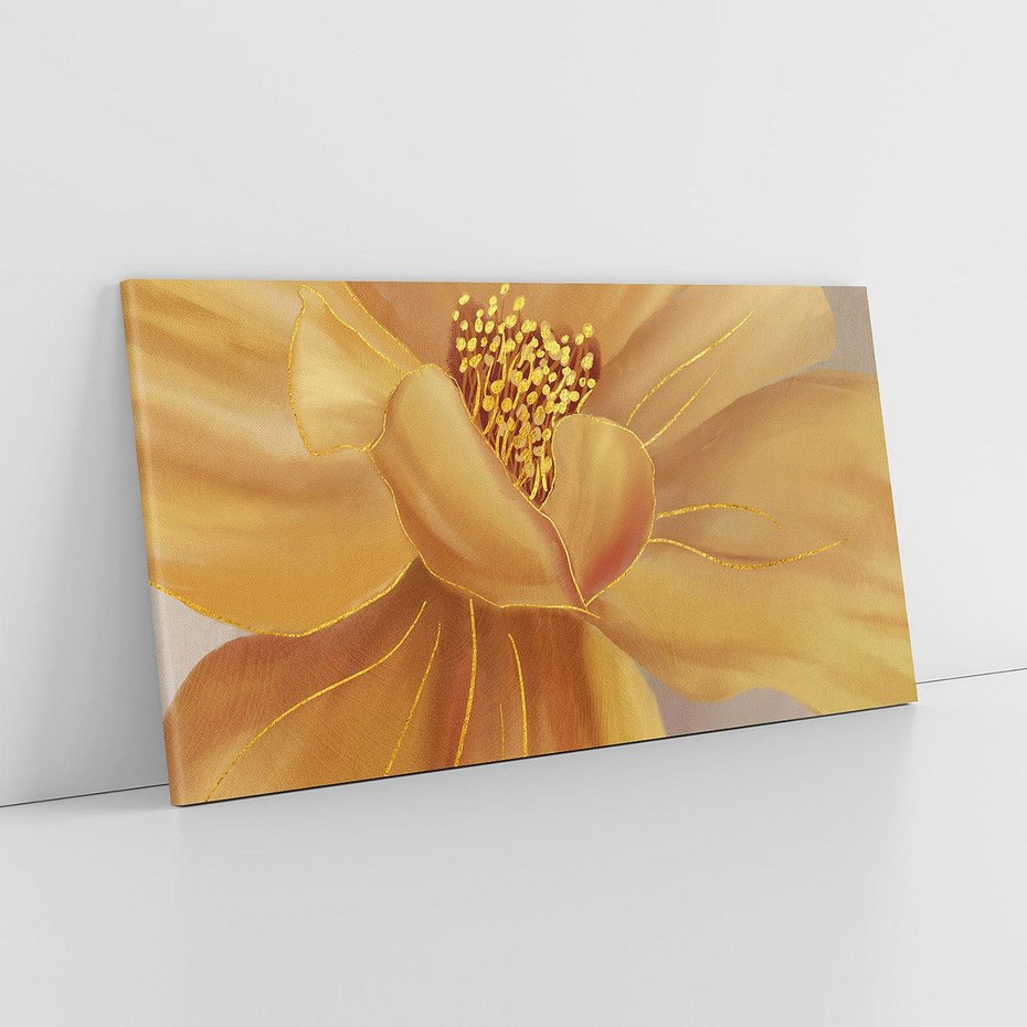 Obraz na płótnie 100x50 - Kwiaty malowane olejem - eksplozja kolorów - kwiaty, malowane