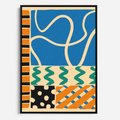 Obraz w ramie 50x70 - Etno Boho - etno ornamenty, boho klimat - rama czarna