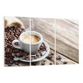 Obraz na płótnie 120x80 - Kawa w filiżance: aromatyczna chwila - kawa, filiżanka