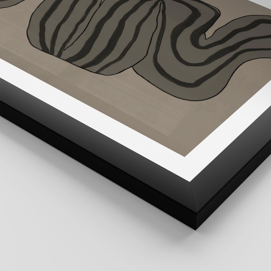 Plakat w ramie 40x50 - Niezwykłe Przesilenia - nowoczesna geometryczna sztuka, loftowe wnętrze - rama czarna