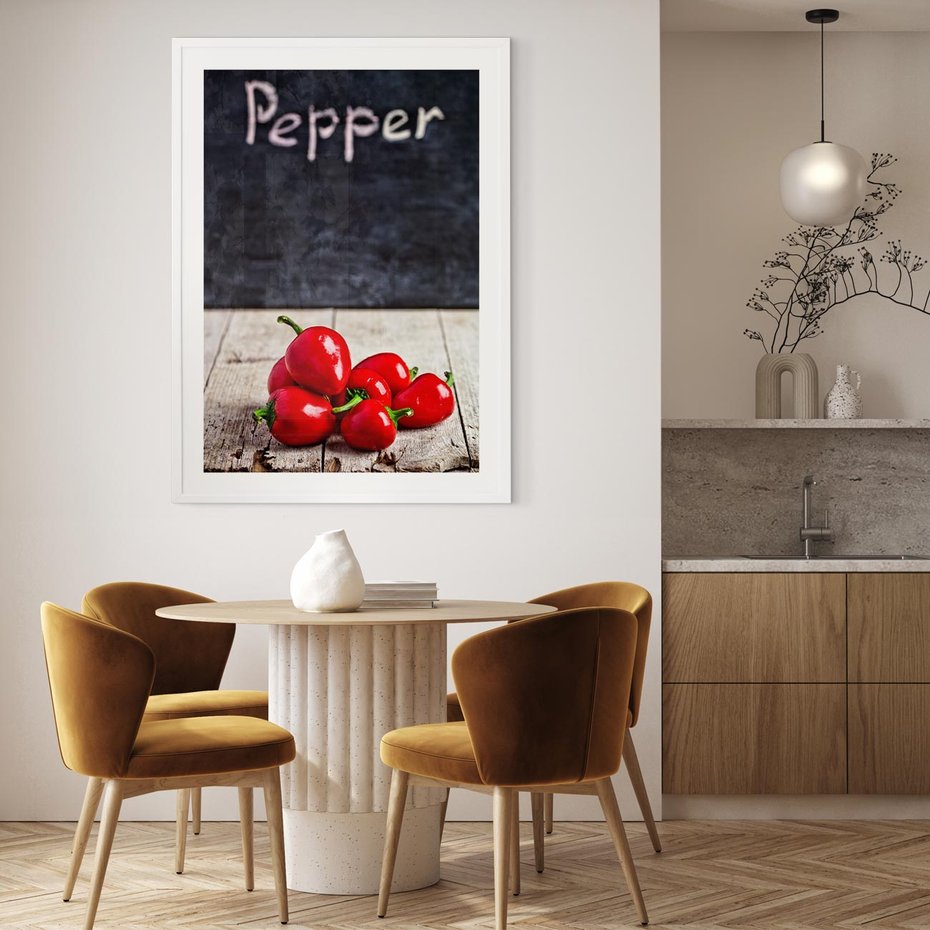 Plakat bez ramy 30x40 - Eksploracja smaków - papryka, kuchnia