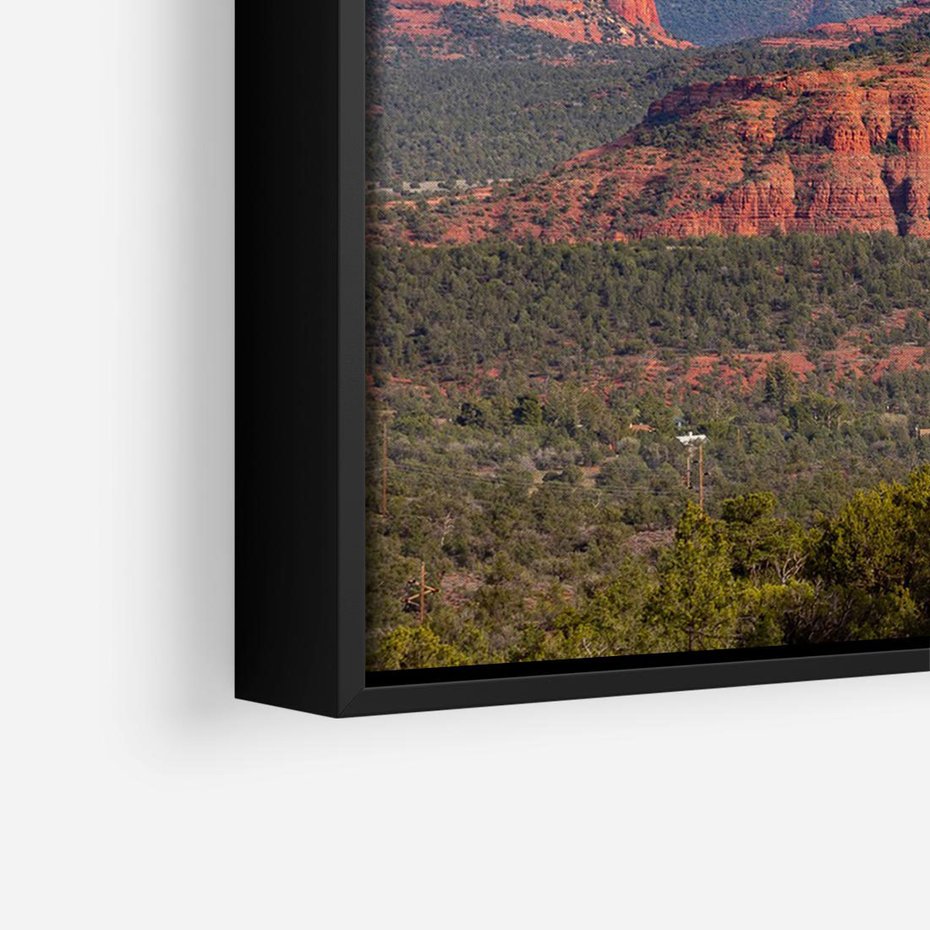 Obraz w ramie 70x50 - Majestatyczny Wielki Kanion - wielki kanion, perspektywa - rama czarna