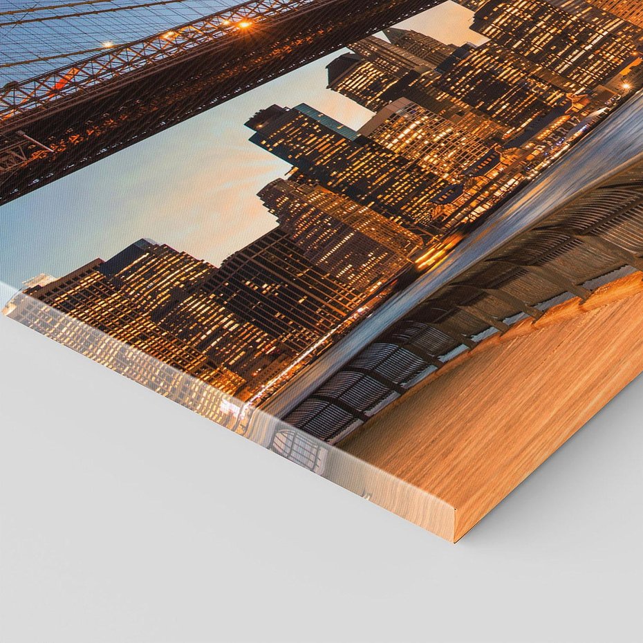 Obraz na płótnie 150x50 - Magia zachodu słońca nad mostem - zachód, słońca