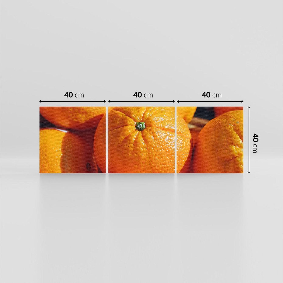 Obraz na płótnie 120x40 - Pomarańcze Owoce - pomarańcze, owoce