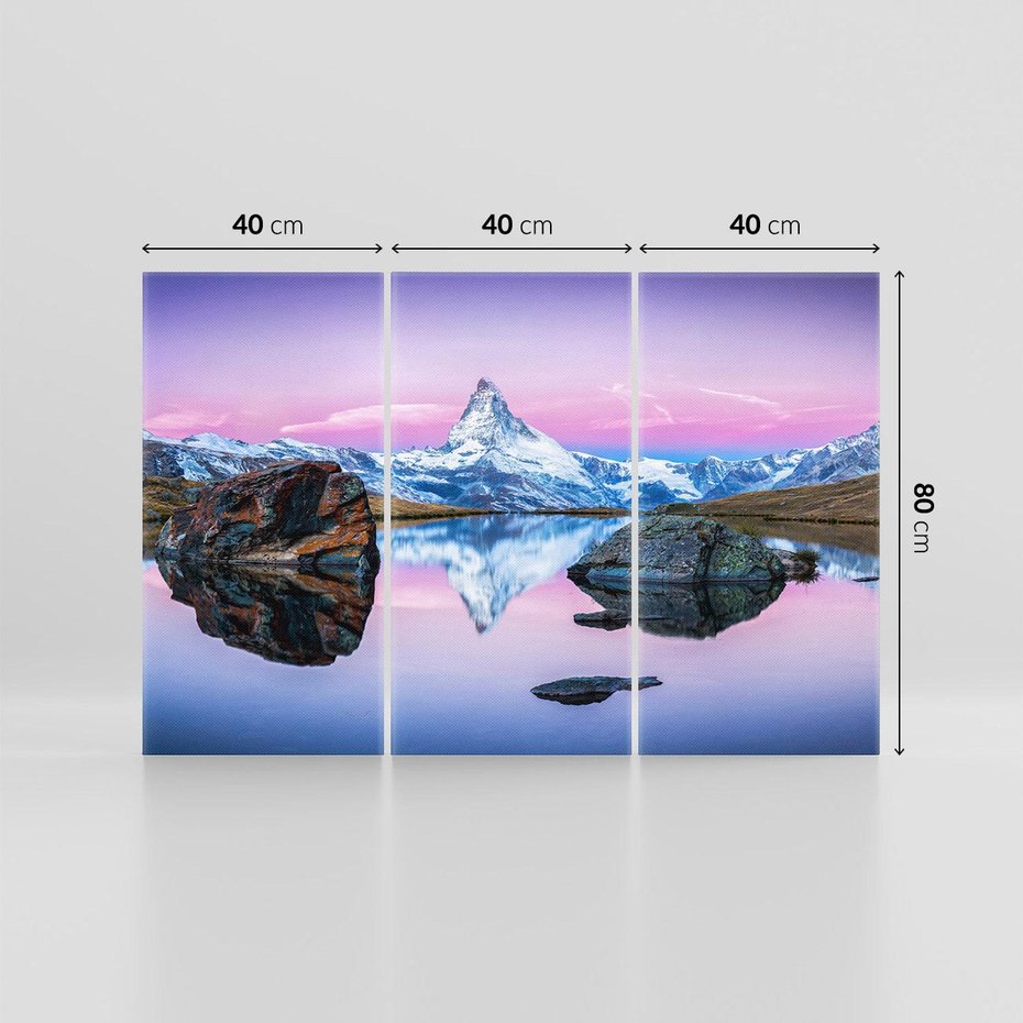 Obraz na płótnie 120x80 - Wielkość górskiego krajobrazu - lodowiec, góry