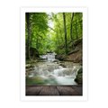 Plakat bez ramy 50x70 - Plączący się strumień - rzeka, strumień